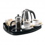 Regal Freestanding Welcome Tray with Kettle, Chrome or Black